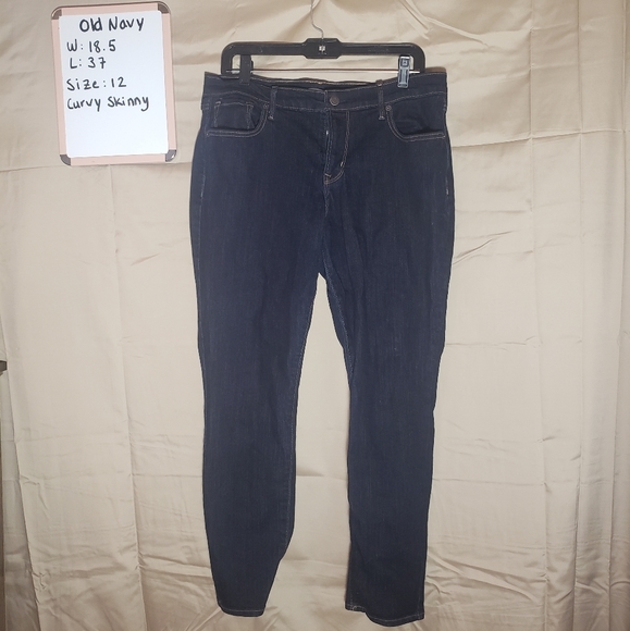 Old Navy Denim - Old Navy | Dark Wash Skinny Curvy |12